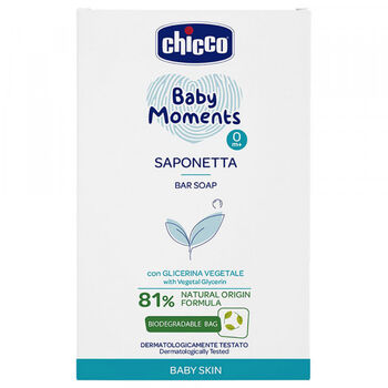chicco-baby-moments-bar-soap-100g-10398 صابون کودک چیکو - Image 1